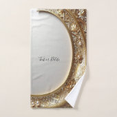 Golden Ornate Towel Set バスタオルセット (ハンドタオル)