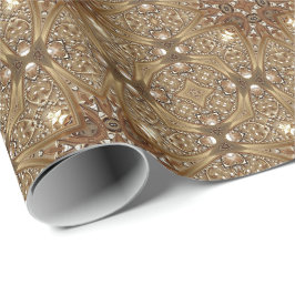 Golden Ornate Wrapping Paper ラッピングペーパー