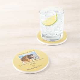 Golden Osteosarcoma Round Pet Tribute コースター