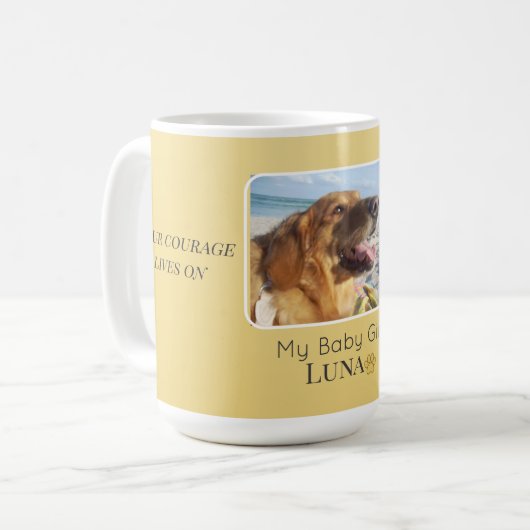 Golden Osteosarcoma Side-by-Side Tribute コーヒーマグカップ (正面左)