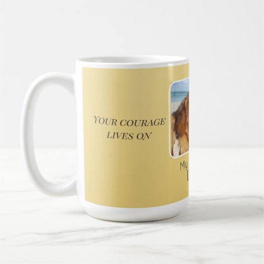 Golden Osteosarcoma Side-by-Side Tribute コーヒーマグカップ (左)