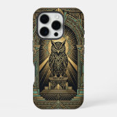 Golden Owl Guardian | iPhone 16 Pro Case iPhoneケース (裏面)