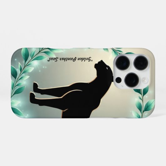 "Golden Panther Majesty" iPhoneケース (裏面横)