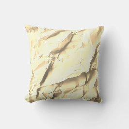 Golden Paper Texture Pillow クッション