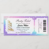 Golden Party Ticket Invitation 招待状 (正面)