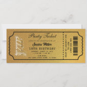 Golden Party Ticket Invitation 招待状 (正面)