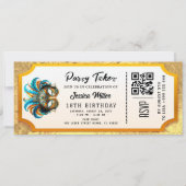 Golden Party Ticket Invitation 招待状 (正面)