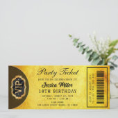 Golden Party Ticket Invitation 招待状 (スタンド正面)