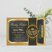 Golden Party Ticket Invitation 招待状 (スタンド正面)