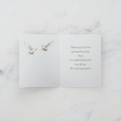 Golden Path Sympathy Thank You Folded Note Card ノートカード (内部)