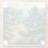 Golden Path to Blue Water ガラスコースター (裏面)