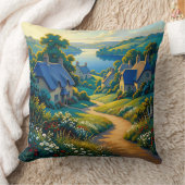 Golden Path to Blue Water クッション (ブランケット)