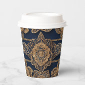 Golden patterns AI art  紙コップ (正面)