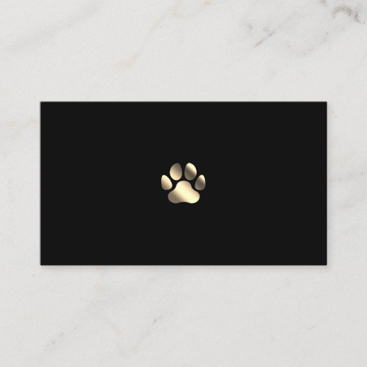 Golden paw pet Thank you 名刺 (正面)