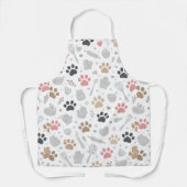 Golden Paws & Gourmet Treats Kitchen Apron エプロン (正面)