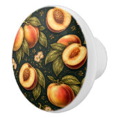Golden Peach Botanical Drawer Knob セラミックノブ (右)