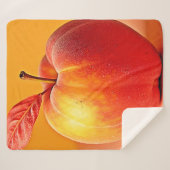 Golden Peach Perfection Design シェルパブランケット (正面(横))