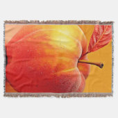 Golden Peach Perfection Design スローブランケット (正面)