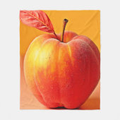 Golden Peach Perfection Design フリースブランケット (正面)