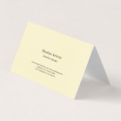 Golden Pearl Plain Professional Modern Minimailst 名刺 (正面)