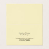 Golden Pearl Plain Professional Modern Minimailst 名刺 (外部フラット)