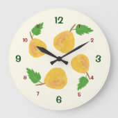Golden Pears Collection ラージ壁時計 (正面)