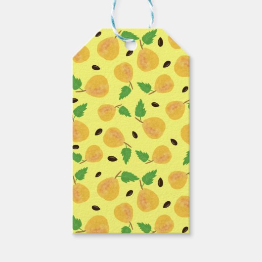 Golden Pears Collection Yellow Bright ギフトタグ (正面)