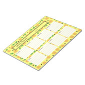 Golden Pears Collection Yellow Bright Planner ノートパッド (アングル)