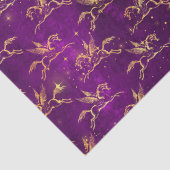 Golden Pegasus Sparkle Pattern on Regal Purple 薄葉紙 (詳細)