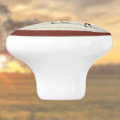 Golden Penciled Hamburg Roosters Maroon Farmhouse セラミックノブ