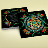 Golden Pentacle Celestial New Moon Circle 招待状