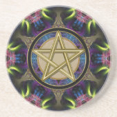 Golden Pentacle Magick Fractals コースター (正面)