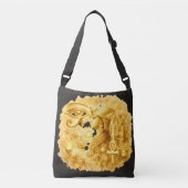 Golden Pharaonic Queen Ancient Egyptian Art クロスボディバッグ (正面)