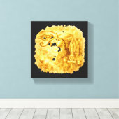 Golden Pharaonic Queen&Eye of HorusAncientEgyptian キャンバスプリント (インサイチュ (ウッドフロア))