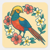 golden pheasant スクエアシール (正面)