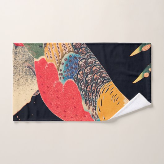 Golden Pheasant In Snow By Ito Jakuchu ハンドタオル (ハンドタオル)