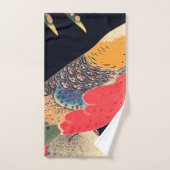 Golden Pheasant In Snow By Ito Jakuchu ハンドタオル (ハンドタオル)