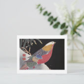Golden Pheasant in the Snow, Jakuchū ポストカード (スタンド正面)