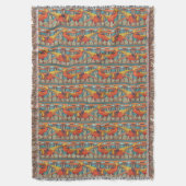 Golden Pheasant Retro スローブランケット (正面縦)