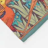 Golden Pheasant Retro フリースブランケット (角)