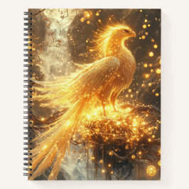 Golden Phoenix Rising Notebook ノートブック