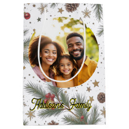 Golden Pine Frame ミディアムペーパーバッグ