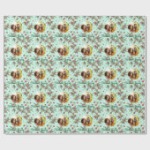 Golden Pine Frame ラッピングペーパー (フラット)