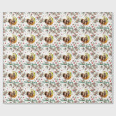 Golden Pine Frame ラッピングペーパー (フラット)