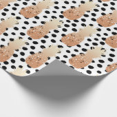 Golden Pineapples Pattern Tropical  ラッピングペーパー (角)