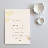 Golden Pines Foil Invitation 箔招待状