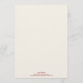 Golden Poinsettia | Blank Fine Art Christmas シーズンカード (裏面)