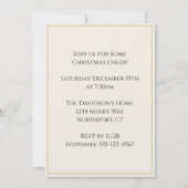 Golden Poinsettia | December 25 Holiday Party 招待状 (裏面)