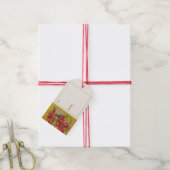 Golden Poinsettia | Fine Art Blank Christmas ギフトタグ (より糸付き)