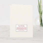 Golden Poinsettia | Fine Art Christmas Message シーズンカード (裏面)